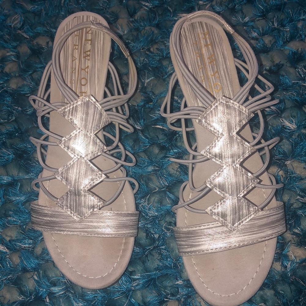 Free with purchase! 2.5 nice silver heels